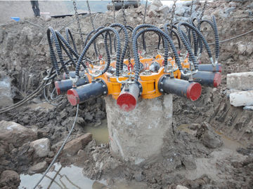 Stapel-Unterbrecher-Baugeräte TYSIM KP380A runde hydraulische für die konkrete Stapel-Zerquetschung