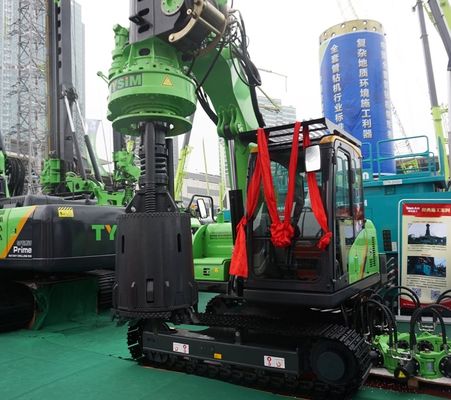 Qualität  CE Small Rotary Piling Rig For 10m Depth 1000mm Diameter Drilling TYSIM KR40A Fabrik