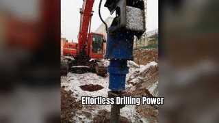 Tysim Hydraulischer Erdbohrer 500 mm zum Bohren von Tonschiefer