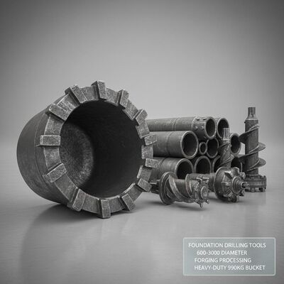 Fundamentbohrwerkzeuge mit 600-3000 Durchmesser und Schmiedeverarbeitung für schwere 990 kg Schlauchgewicht